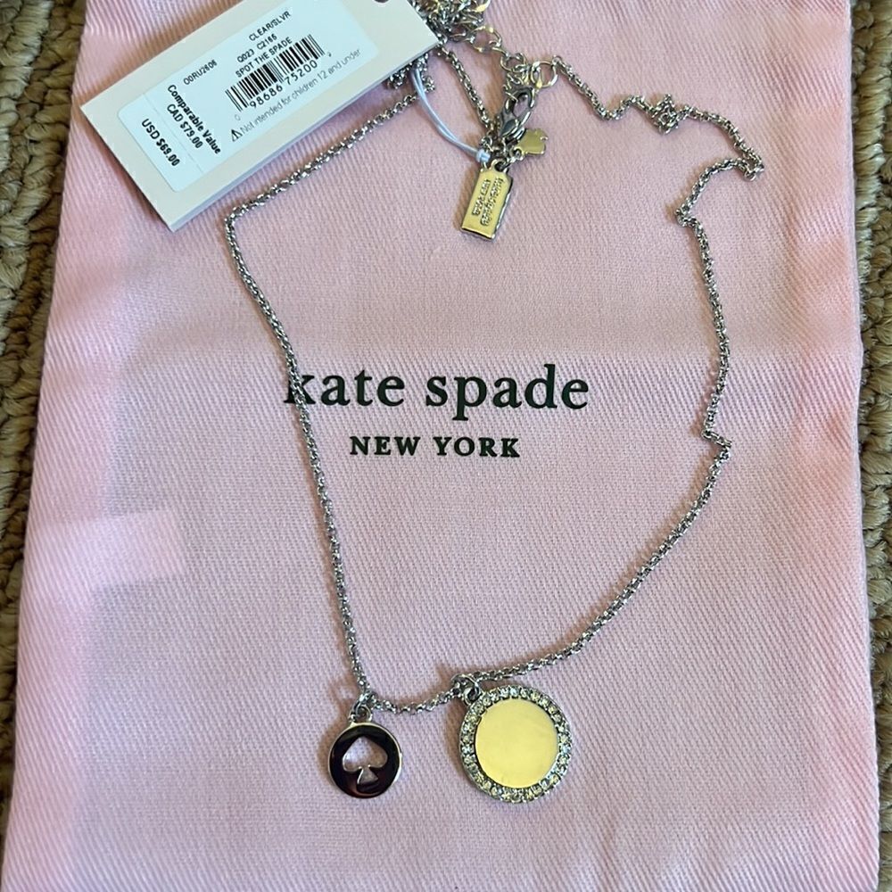 KATE SPADE Spot The Spade Pave Charm Pendant B1 - Picture 4 of 6
